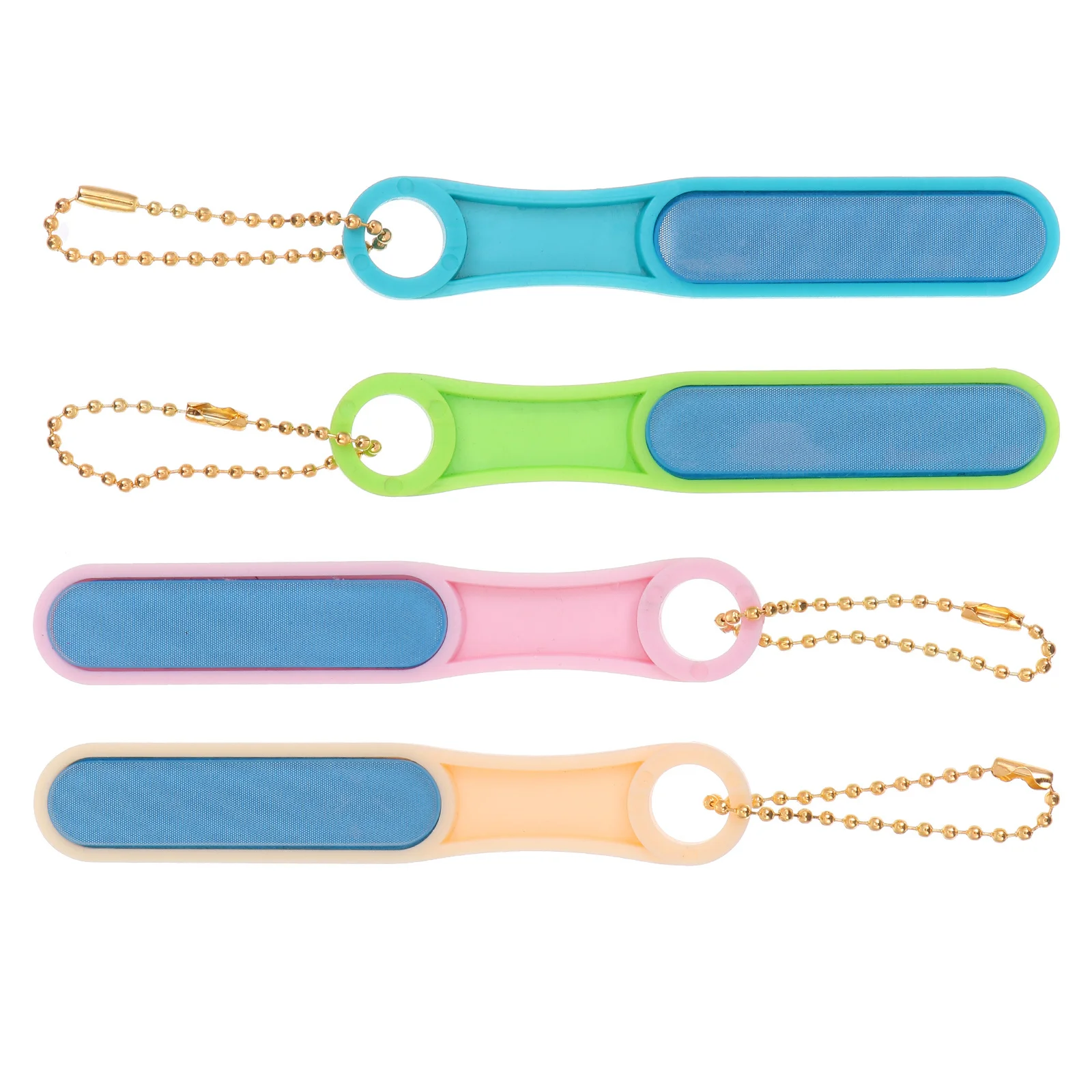 4 個のガラスネイルファイル再利用可能なスムーズ研磨ファイルツーインワンネイルアートツール初心者向けマニキュアペディキュアセット