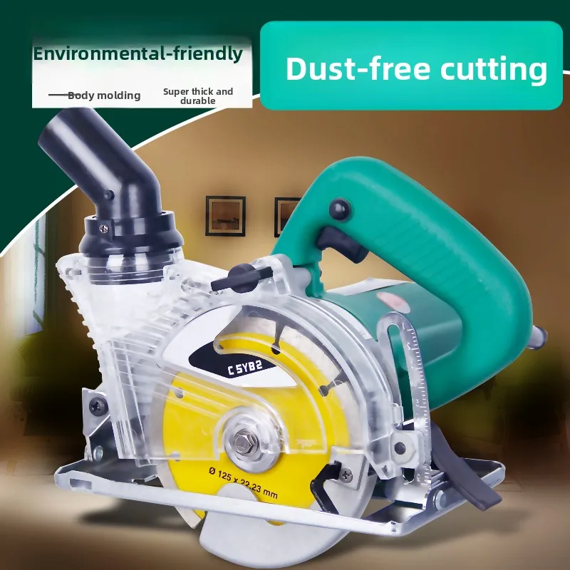

Dust-free cutting machine for stone and wood, marble, stone tile, woodworking, electric saw, multi-function 45 degree chamfering