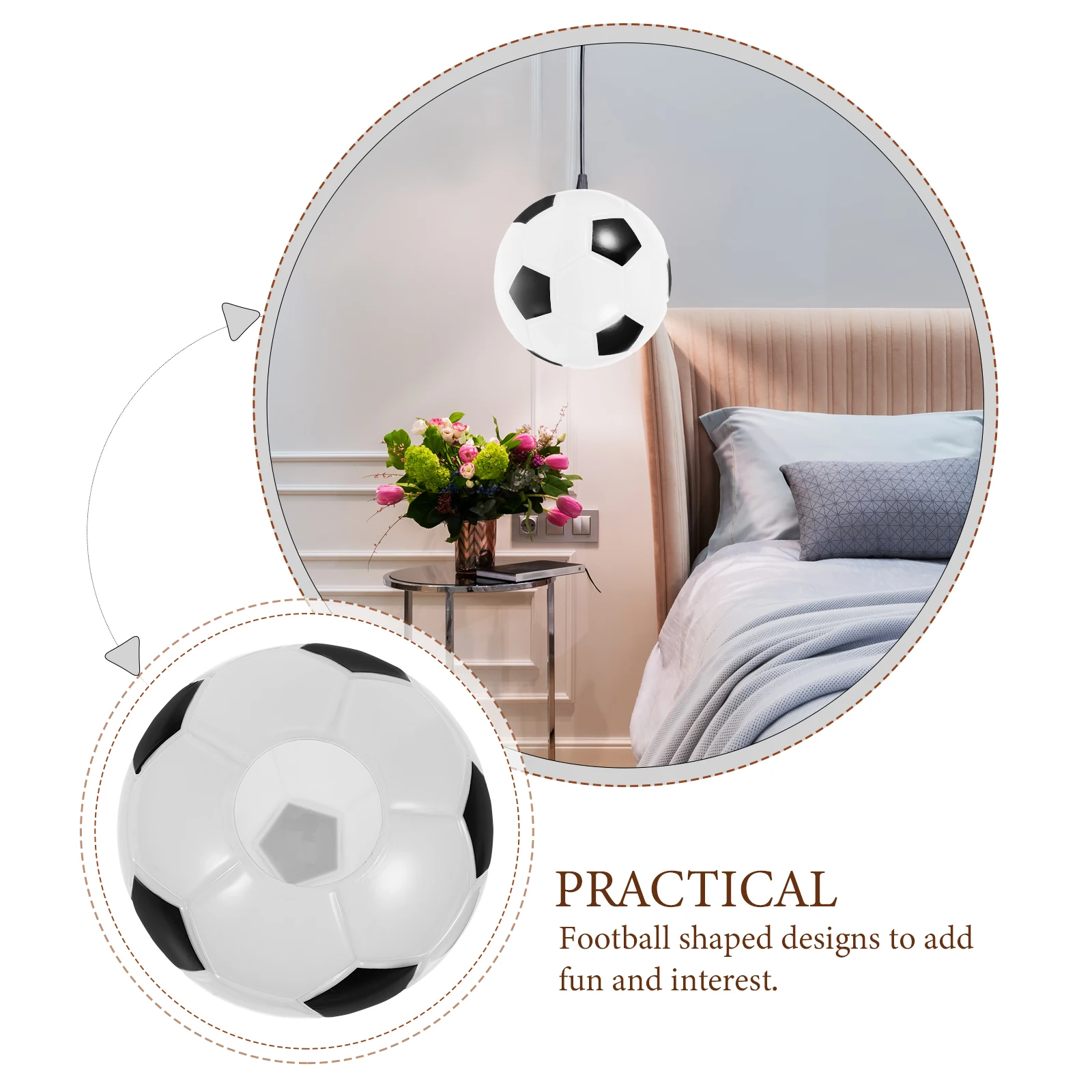 

Креативный футбольный абажур, пластиковый крючок, дизайн, декор для спальни, прихожей, глобус, сменный абажур, настенный светильник