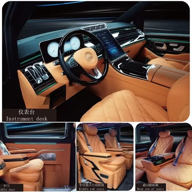 مجموعة ترقية مرسيدس بنز S-Class W221 تعديل وحدة التحكم المركزية الداخلية الفاخرة لتطبيق السيارة ذات الحالة الجديدة W223