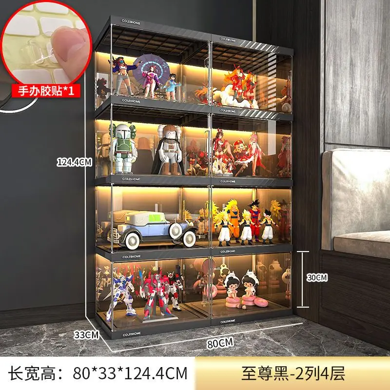 LEGO Figure Display Cabinet Household Transparent Storage Cabinet Multi-layer Large Capacity Up to Dust-proof Shelf - view 6