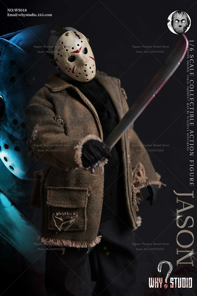 WHY STUDIO 1/6 WS018 Jason WS019 Freddy Mash Horror Man Action Figure Halloween Gift 12