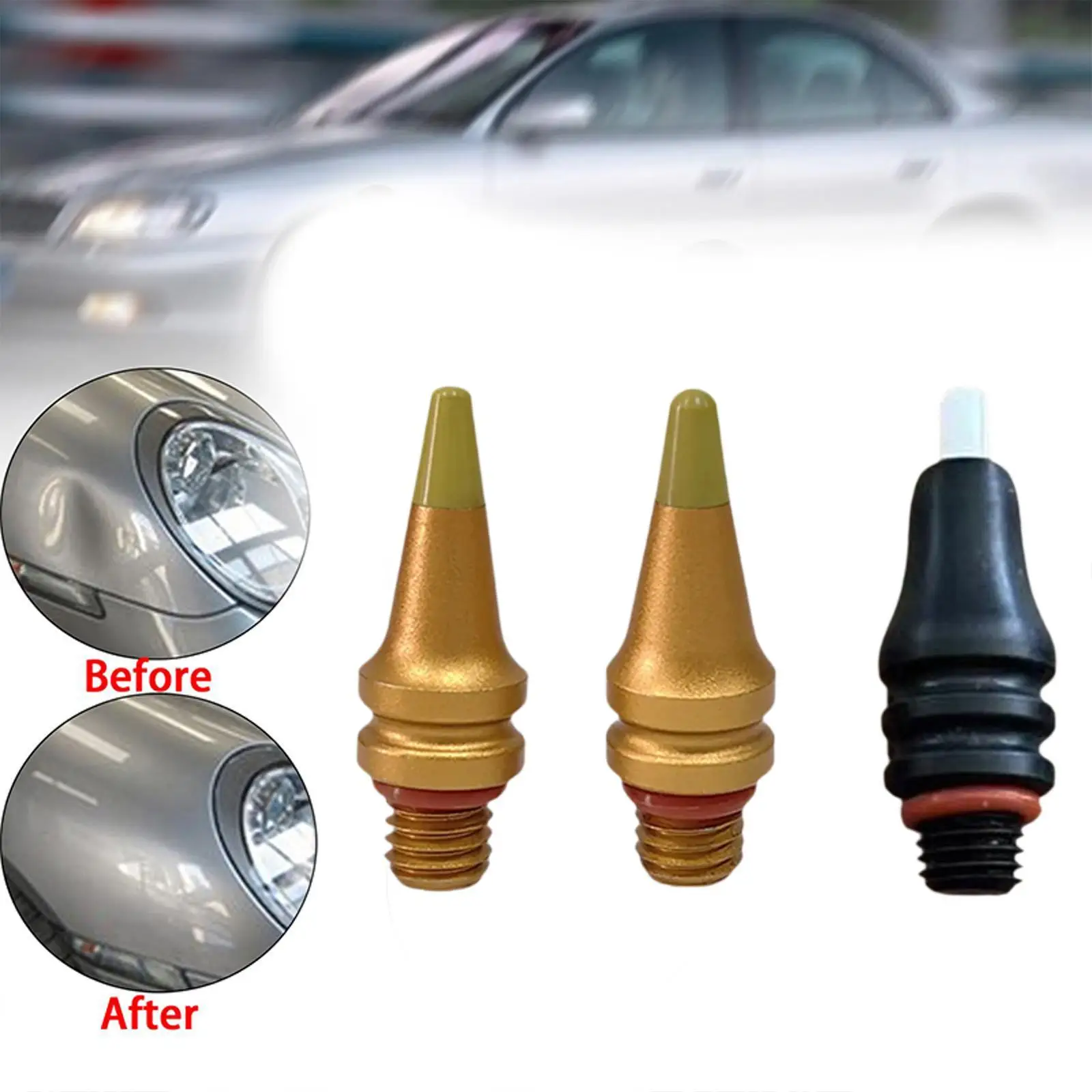 Auto Dents Repair Puller Tabs Set Aluminum Alloy Paintless Dent Removal Tool for Car Body Door Dings and Hail Damage