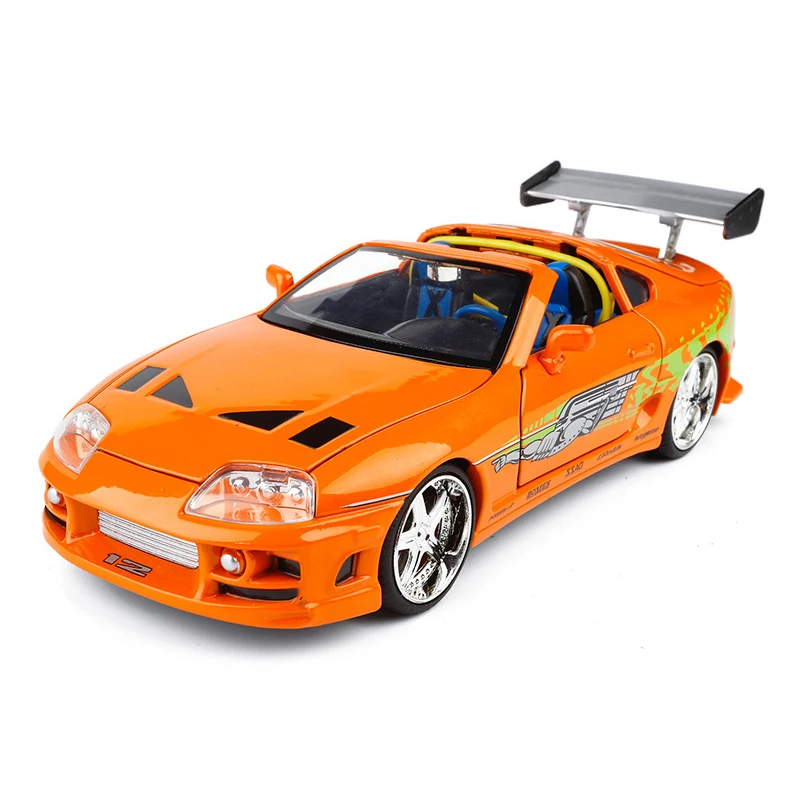 2021 New 1:24 Supra 1995 Toy Alloy Car Diecasts & Toy Vehicles Car Model Miniature Scale Model Car Toys For Children