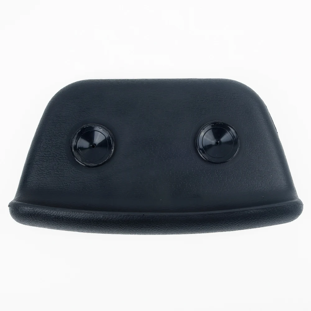 Schwarze Badewannen-Spa-Kopfstütze, Nackenstütze, rutschfeste Rückseite, bequeme Badewannenstütze, wasserdichte Rücken-Badewannenstütze, 265 x 150 x 60 mm