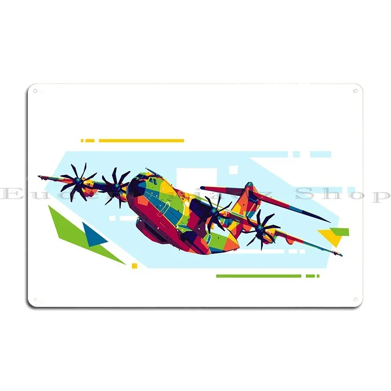 Airbus A400m Metal Plaque Poster Kitchen Wall Cave Design Wall Cave Garage Tin Sign Poster