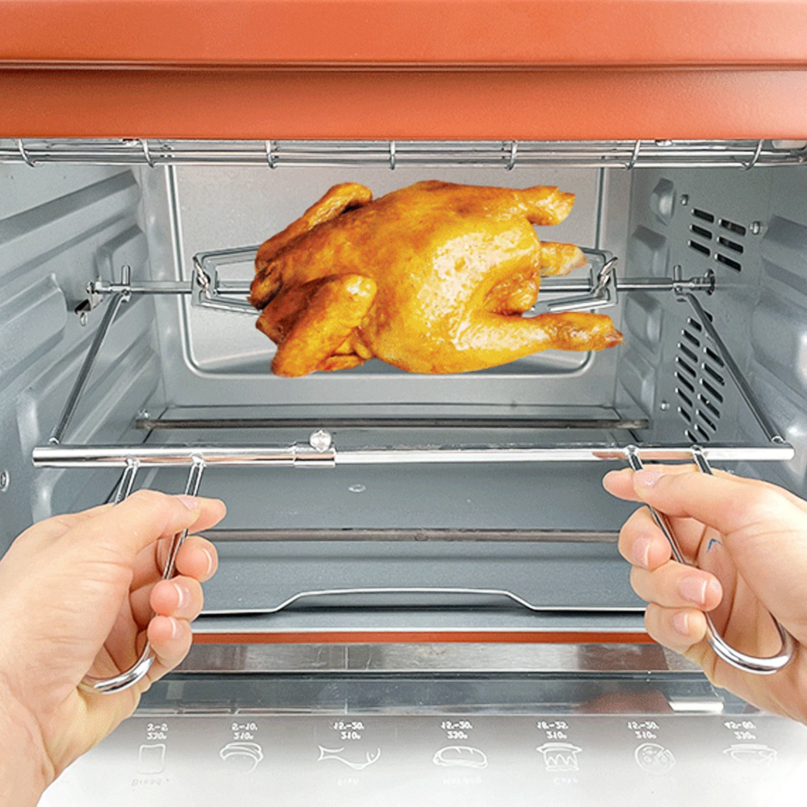 

Food Tong Lightweight Ergonomic Chicken Fork For Bbq Use Portable Oven Chicken Holder Oven Supply