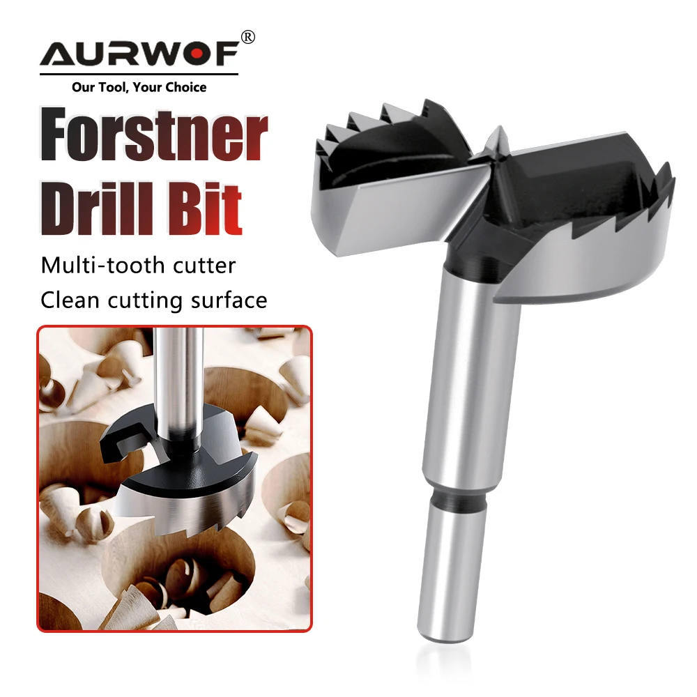 AURWOF Drill Bits 6mm-76mm Woodworking Hinge Boring Drill Bit Self Centering Hole Saw For Wood/Plastics/Plywood Drilling Tools