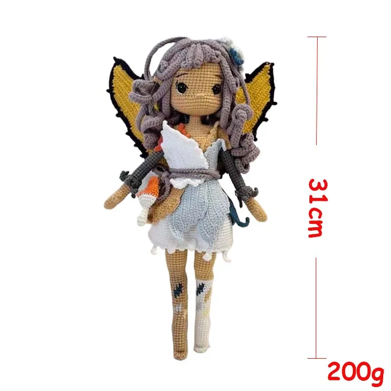 اليدوية الحياكة دمية الكروشيه ورقة العفريت دمية الكروشيه الدمى للمنزل اكسسوارات الحرفية لعبة الحلي #6