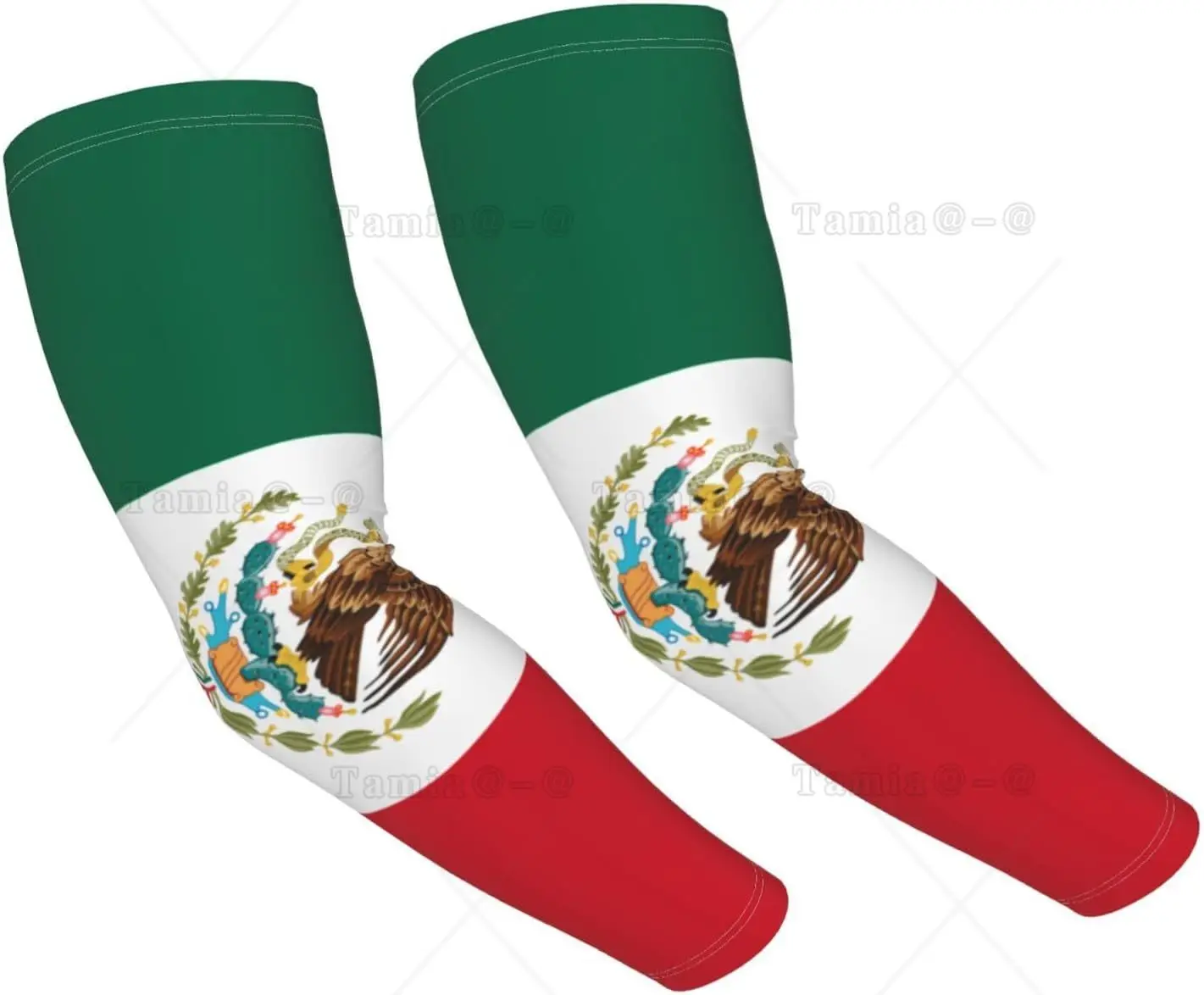 Flag of Mexico Cooling Arm Sleeve Compression Arm Sleeves Outdoor Sports UV Sun Protection for Women Men