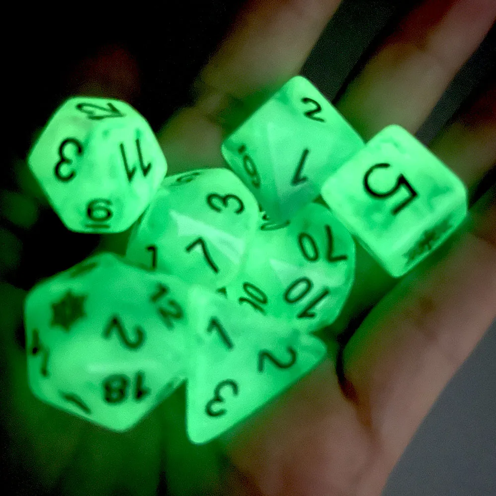 7Pcs/Set Green Glow… - image