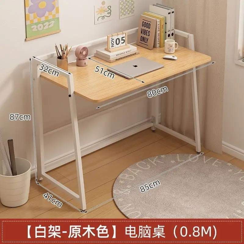 Folding computer desk Standing mobile simple workbench Home writing table Student office gaming