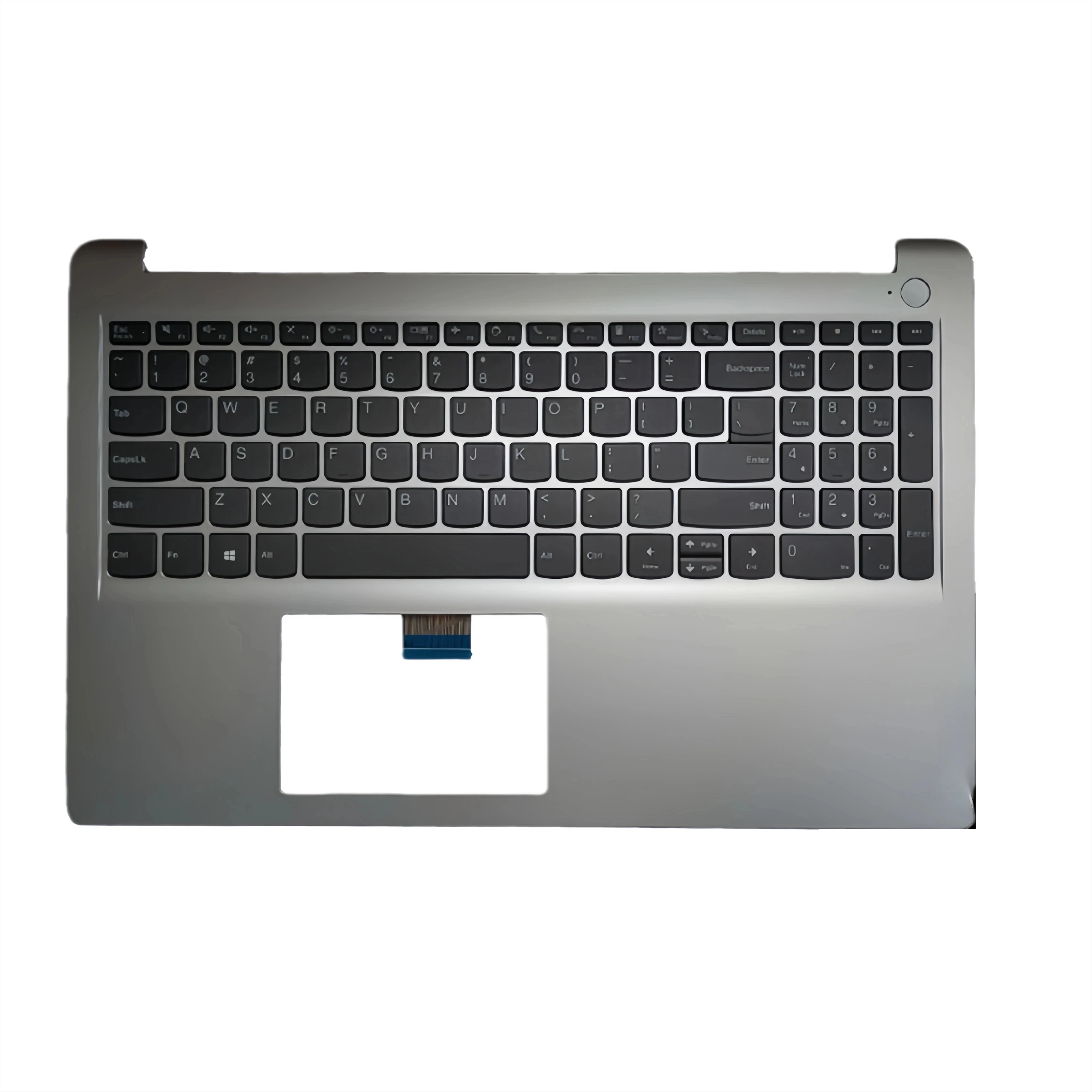 New Palmrest Upper Case with Keyboard US/UK/SP/RU/LA/FR (Silver) For ideapad 1 15IAU7 15ALC7 15IJL7 2022 touchpad
