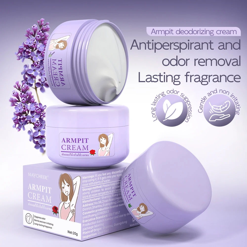 Natural Deodorant Cream – Aluminum-Free Solid Body Balm, Long-Lasting Odor Control, Non-Sticky Quick-Absorbing, Portable Daily