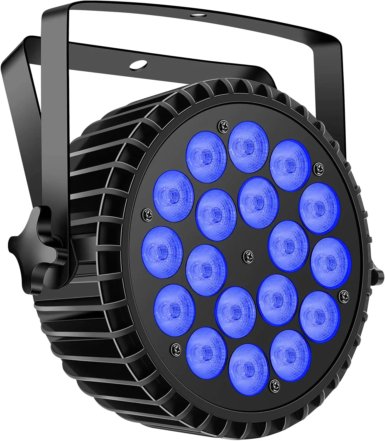 Aluminum Alloy LED Par 18x18W RGBWA+UV Lights 6in1 LED Lighting DMX512 Disco Light Professional Stage Dj Equipment Fast Shipping