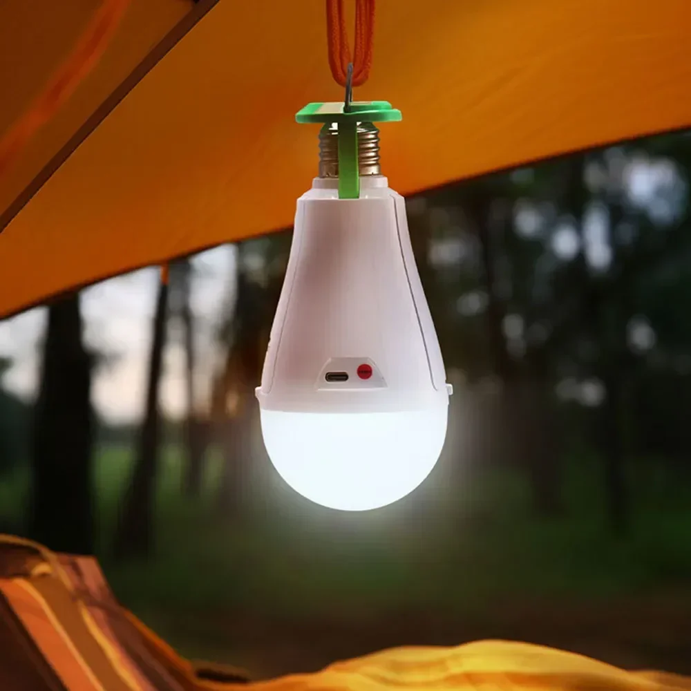 E27 Light Bulbs USB Rechargeable Emergency Dimmable Portable Reading Lighting Home Power Failure for Outdoor Camping SOS