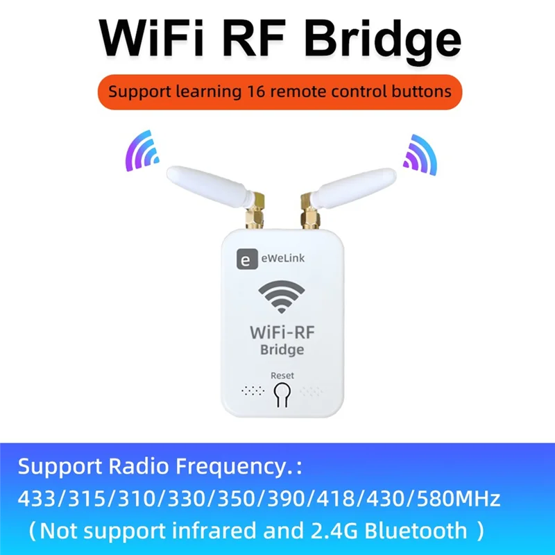 ABKI-Ewelink Wifi RF Duplizierer Fernbedienung Kopie Für Elektrische Tür Rolltor Vorhang Markise Sonnenschirm Fernbedienung