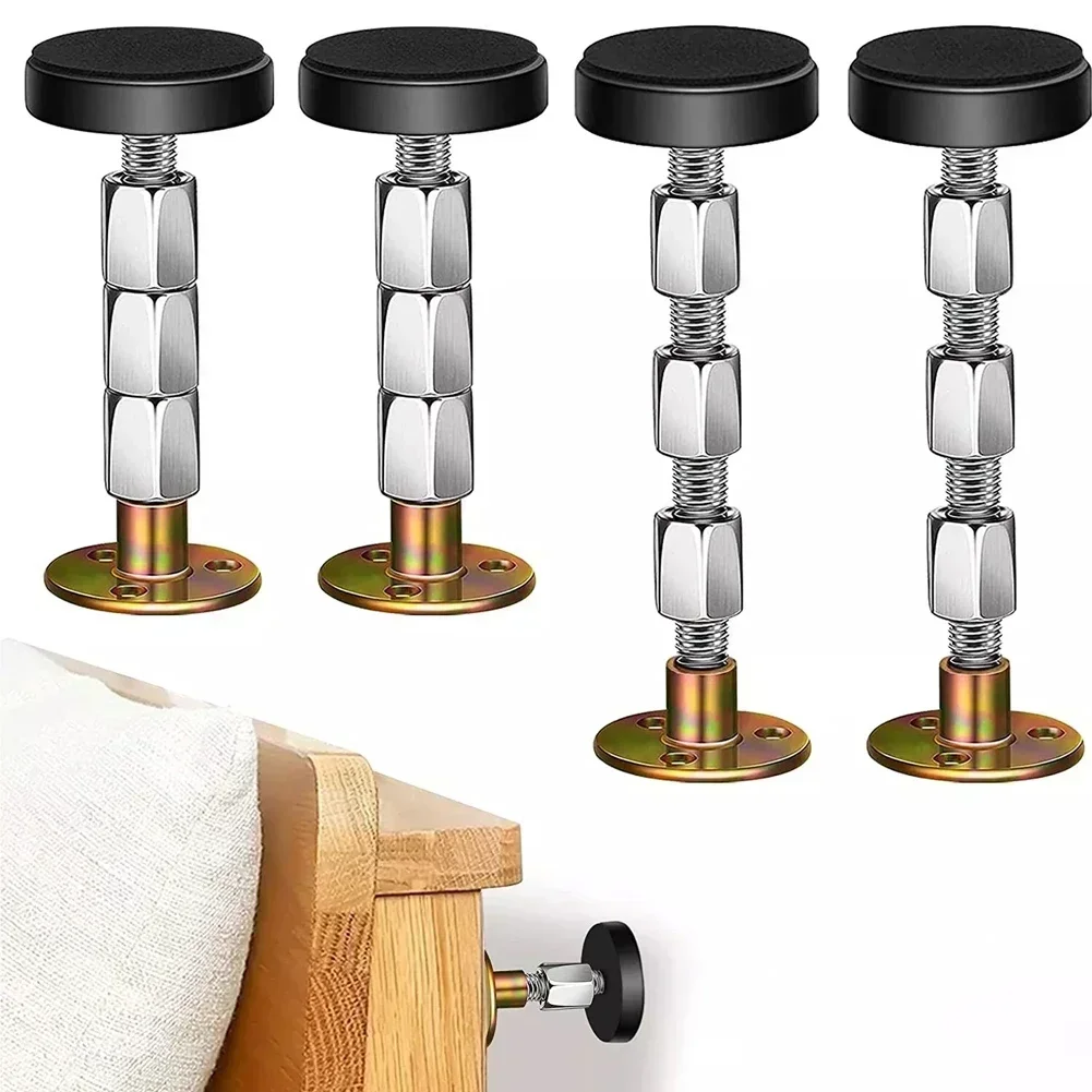 2PCS Headboard Stoppers Stabilizer Bed Frame Anti-Shake Tool  Adjustable Bed Head Anti-Collision Fixer Support Hardware Fastener