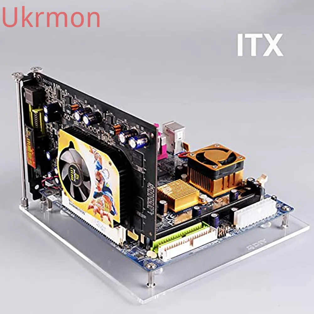 Banco di prova per PC Open Frame ITX ATX Mini ITX MATX EATX scheda madre custodia per Computer Overlock in acrilico trasparente supporto per Base