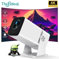 ThundeaL Mini HD Projector TD80W PK HY320 HY300 4K Android 13 WiFi Full HD 1920 X 1080P Home Cinema 3D Portable Beam Projector