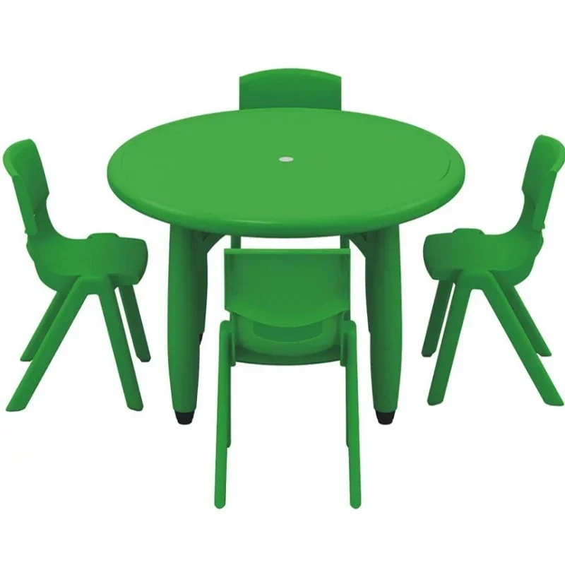 Children's plastic feet small round table student table