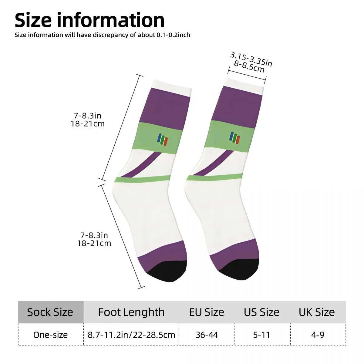 Toy Story Buzz Lightyear Socks Men\'s Women\'s Polyester Fashion Socks Harajuku Spring Summer Autumn Winter Socks Gifts