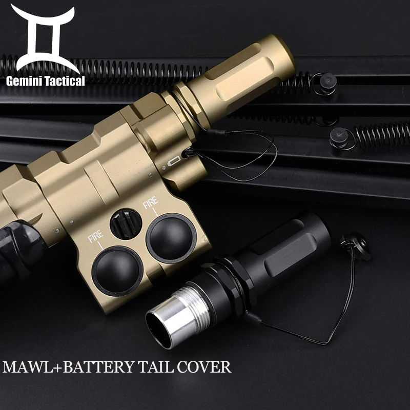 MAWL-C1 Upgraded CNC Metal Red Green Blue Dot Laser Sight IR Illumination Tactical Hunting Airsoft Laser With Battery Tail Cover