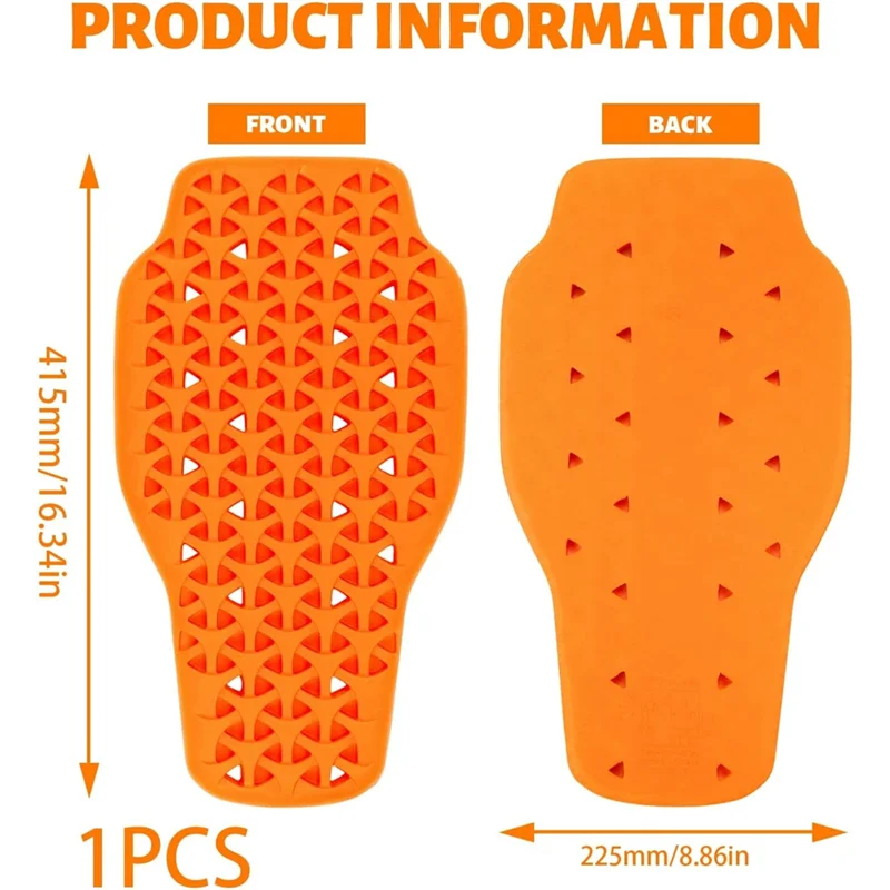 

A05U-Anti-Fall Spine Armor Inserts For Motorcycle Protective Jackets, Biker Riding Pads