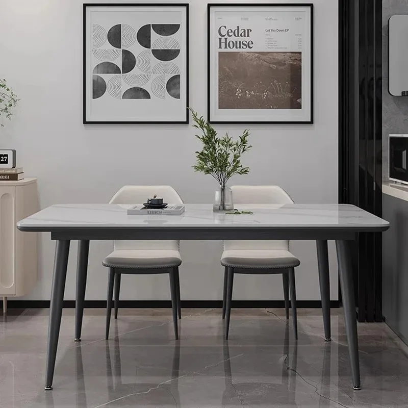 Design White Dining Tables Square Cheap Party Space Saving Modern Dining Tables Elegant Luxury Mesas De Comedor Home Furniture