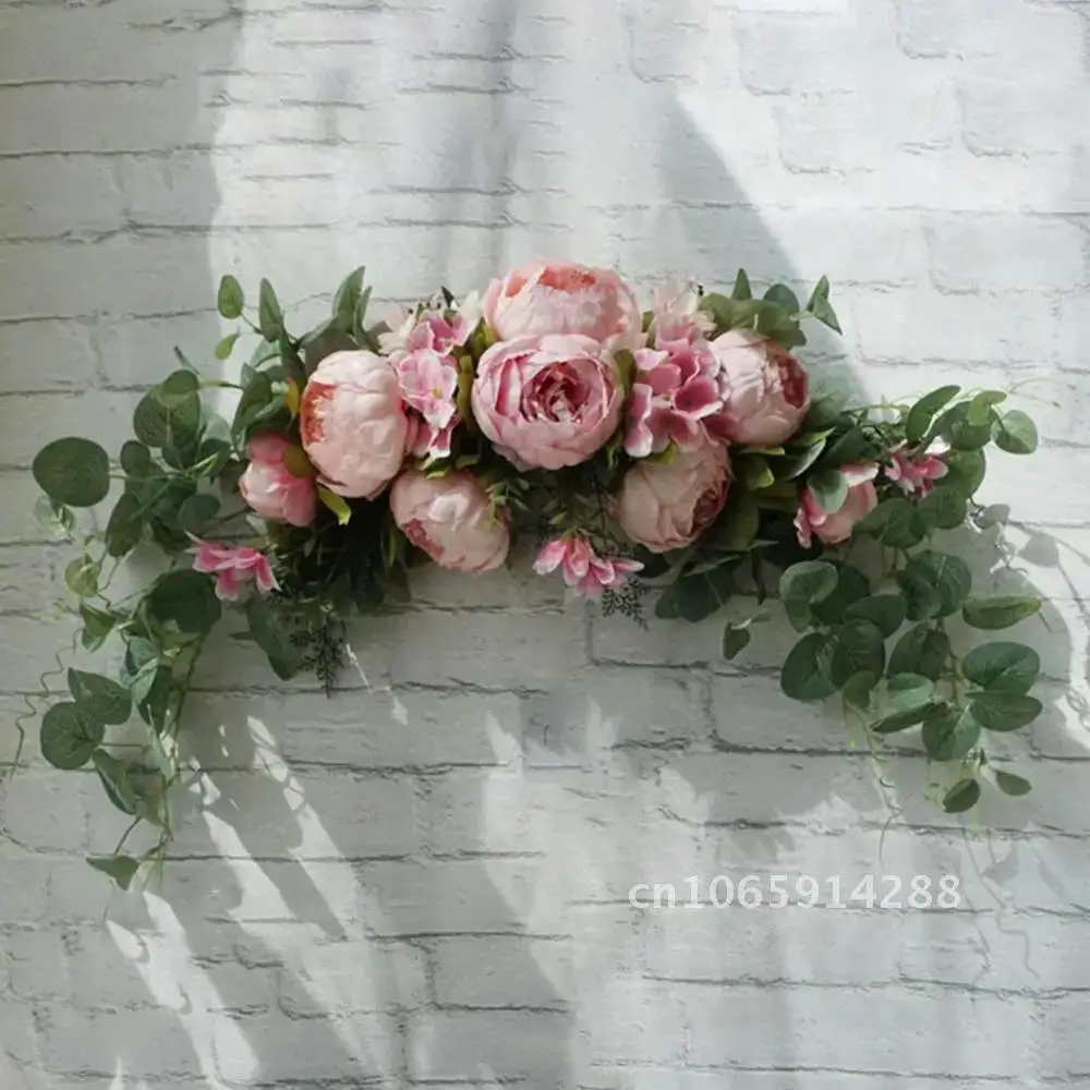 

Artificial Flower Wreath Door Decoration Garland Home Wedding Artificial Garlands Decor Wreaths Wall Threshold & Flower Party