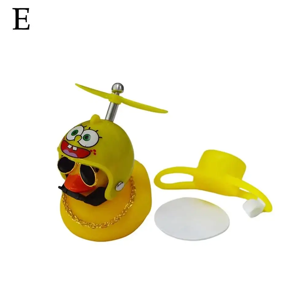Für kleine gelbe Ente Ornamente Fahrrad gebrochen Wind Ente Helm Dekoration Elektro fahrzeug Auto zentrale Steuerung niedliche Ornamente – Detail 23