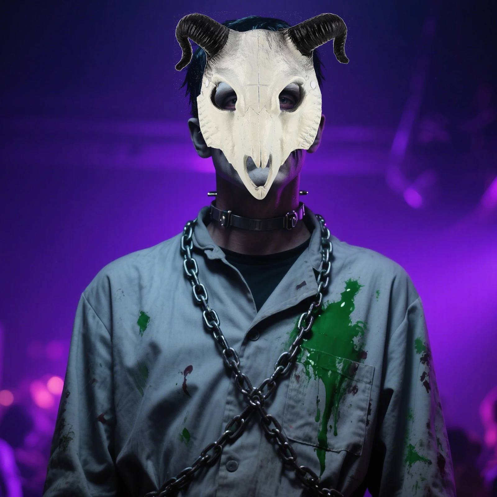 

Animal Mask Goat Demon Carnival Party Prop Costume Pu Antelope Sheep Cosplay Headgear Halloween