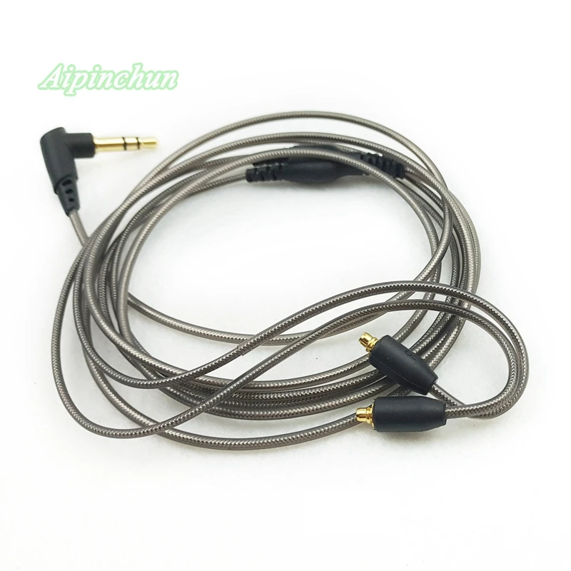 Aipinchun L Bending Jack MMCX Headphones Cable Replacement for Shure SE215 SE315 SE425 SE535 SE846 T100 for Westone Earphone