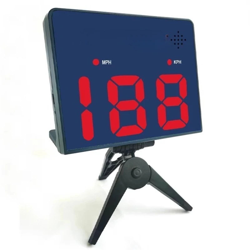 High Precision Speed Radar Instrument Plastic Ultrathin Speed Radar Professional Sports Equipment Portable Tennis Speedometer