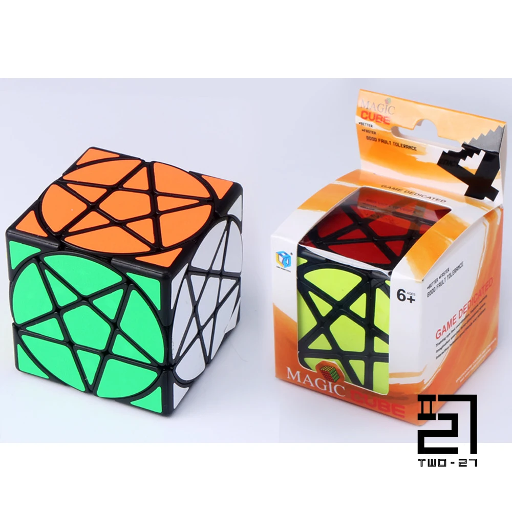 Raro mixup 333 pentagrama cubo pastel cor difícil 3x3 torcido pentagrama cúbico puzzle para dez anos de idade meninos 10 anos twister jogo