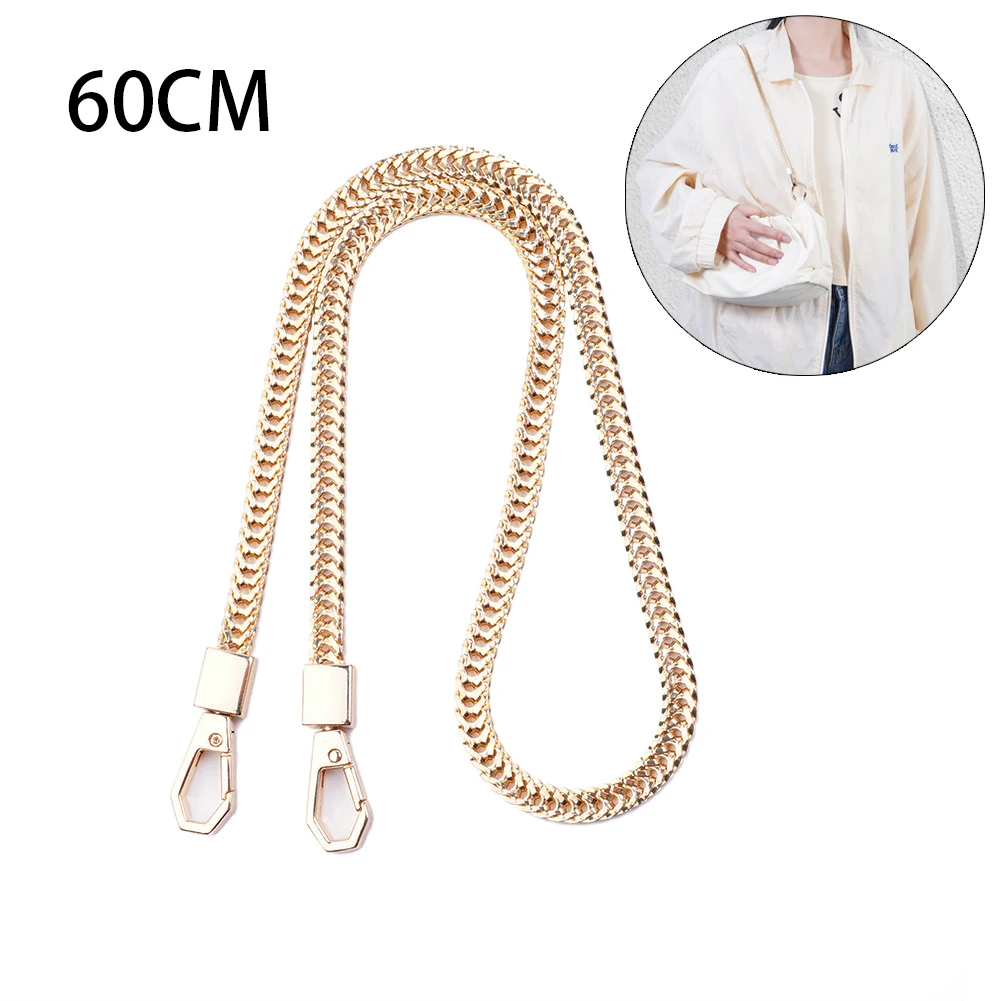 Metal Bag Chains For Women Shoulder Bag Straps Handbag Chain Armpit Purse Chain Replacement Crossbody Chains Bag Accessories