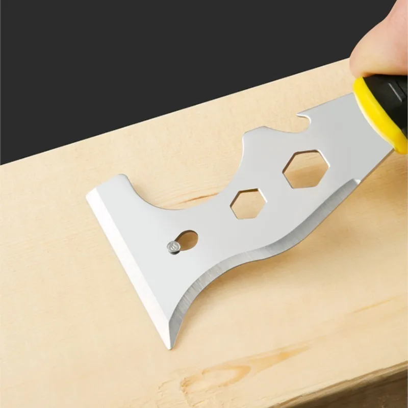Strumento multifunzionale per raschietto per mastice per vernice in acciaio inossidabile coltello per stucco strumento per la rimozione di calafataggio pittori strumento manuale strumenti per pareti asciutte