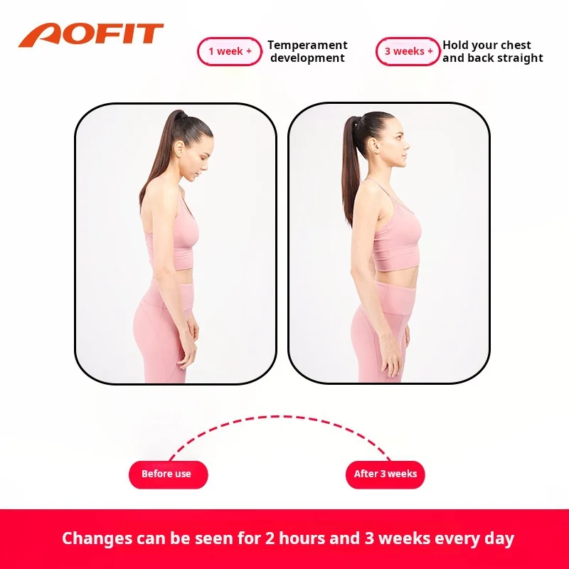 AOFIT-ajustável Voltar Postura Corrector, Espartilho, Brace Band, Straightener, Ombro, Cinto de Suporte, Correção Postura