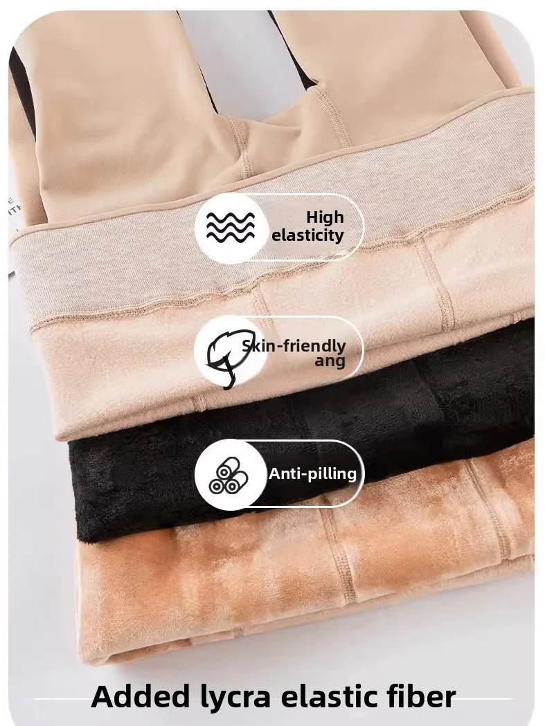 Yjq large size bare-leg artifact female autumn and winter outer wear velvet thickened jumpsuit water socks