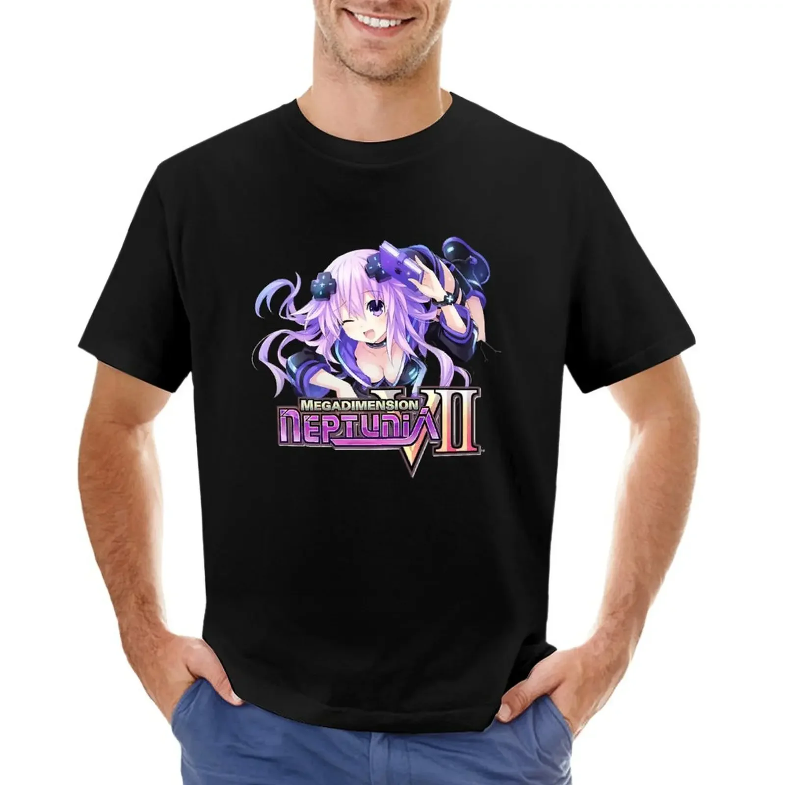 Megadimension Neptunia VII Adult Neptune T-shirt customs design your own Blouse vintage fruit of the loom mens t shirts