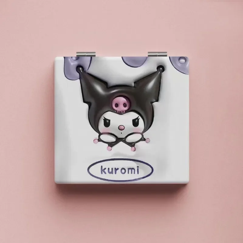 2025 nouveau mignon multicolore petit miroir nouveau miroir de maquillage Portable pliant miroir étudiant dortoir maquillage miroir mignon