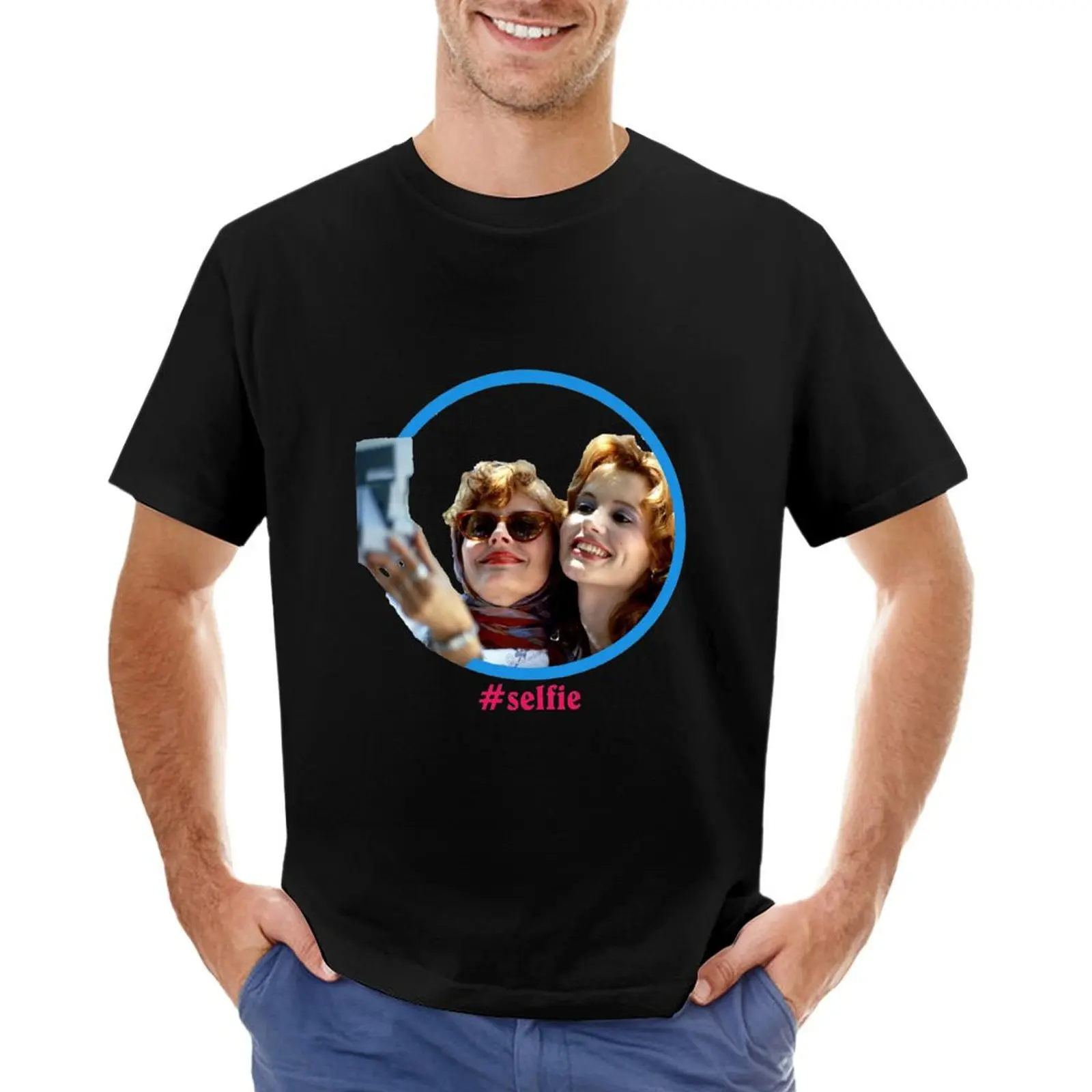 Thelma and Louise selfie - Susan Sarandon & Geena Davis T-Shirt graphic t shirts shirts graphic tees plain black t shirts men