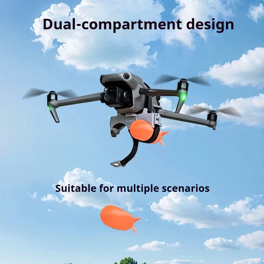 UAV Dual Thrower, Airdrop Device, for Rescue and Material Delivery, Compatible with DJI Mavic 2, Mavic 3 Series and Air Series