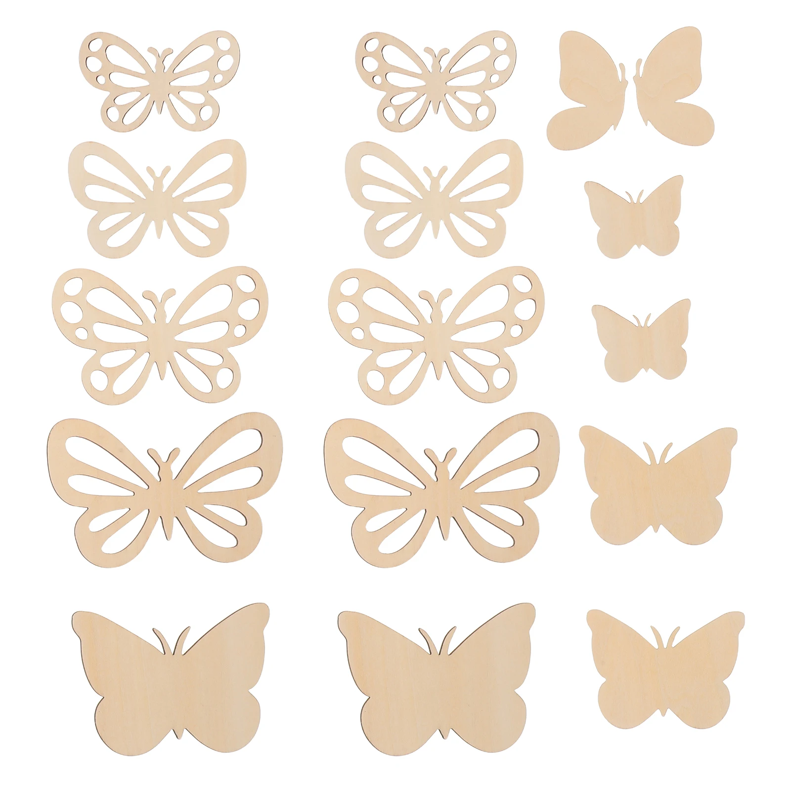 

16Pcs Wooden Butterfly Cutouts Unfinished DIY Craft Pieces Butterfly Wall Stickers Nursery Room Hanging Decorations