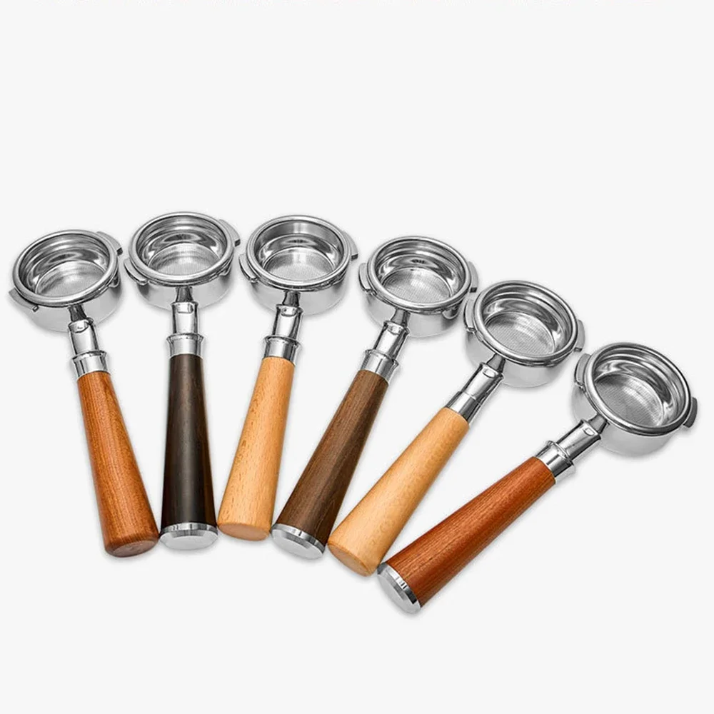 58mm 2-ear Bottomless Coffee Handle Filter for Nuova/Oscar 2/White Eagle/Black Eagle Stainless Steel Espresso Portafilter Tool