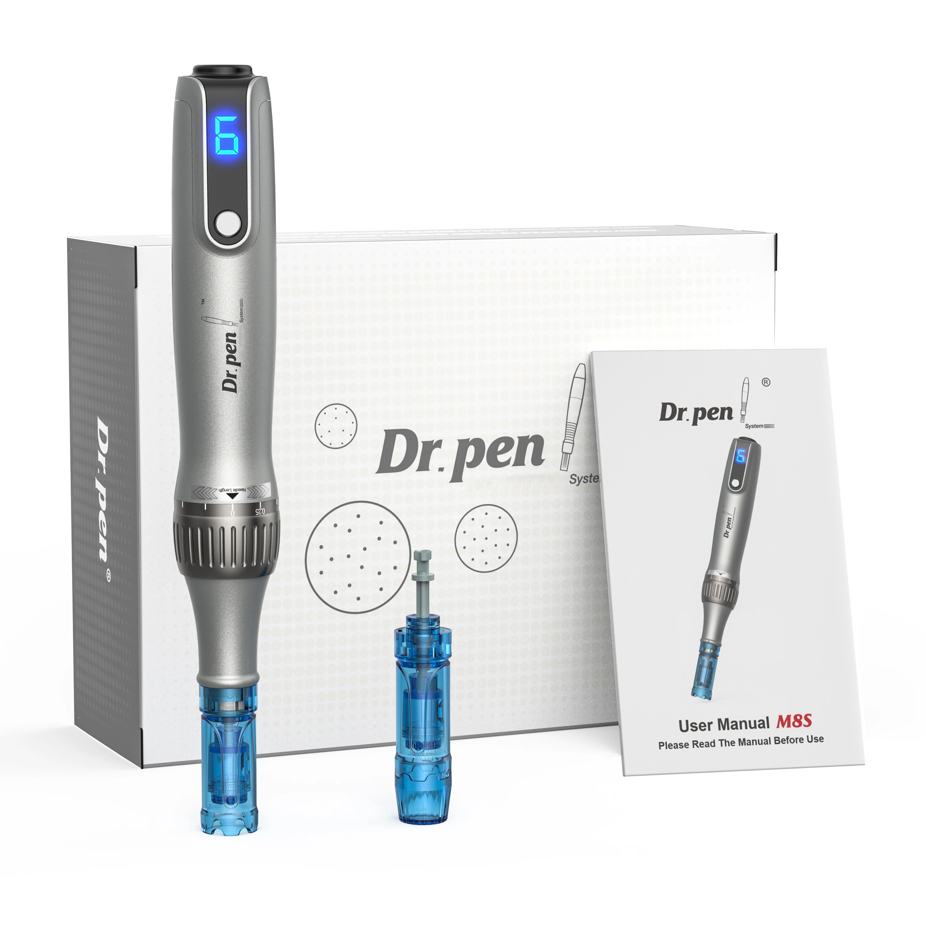 Dr Pen M8S New Series. It Is a Brand New Dr Pen, M8S with Nano 2PCS/Length 0.10mm