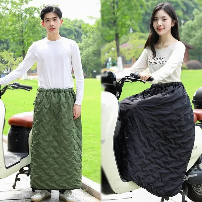 Motorcycle Windshield Winter Warm Knee Protector Waterproof Apron Men Women Universal Motorcycle Warm Cotton Knee Cover Skirt