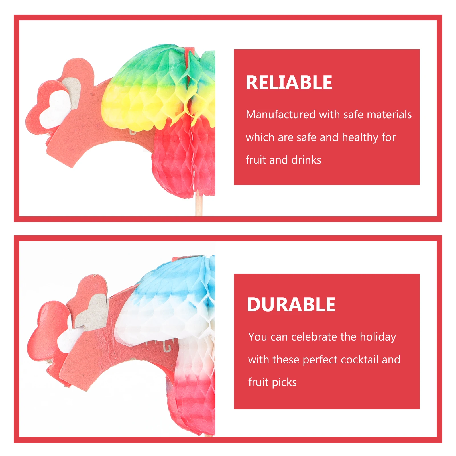 

100pcs Paper Cocktail Drink Sticks Mushroom Umbrella Picks Fruit Food Decorative Toothpicks For Party Wedding Bridal Shower