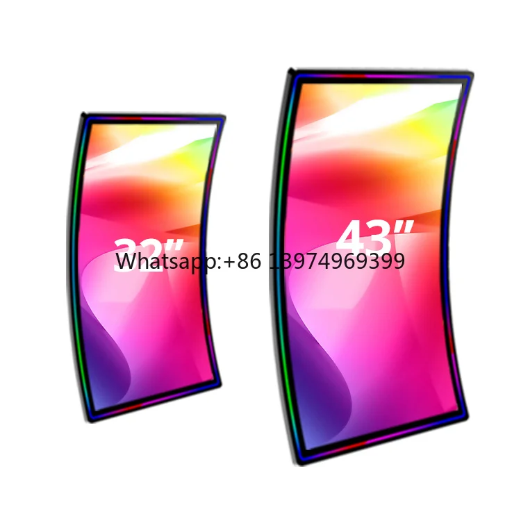 High Resolution Monitor Gaming Display 4K Industrial Touch Gaming Pc Screen 32 43 49 Inch Curved 4K Monitor