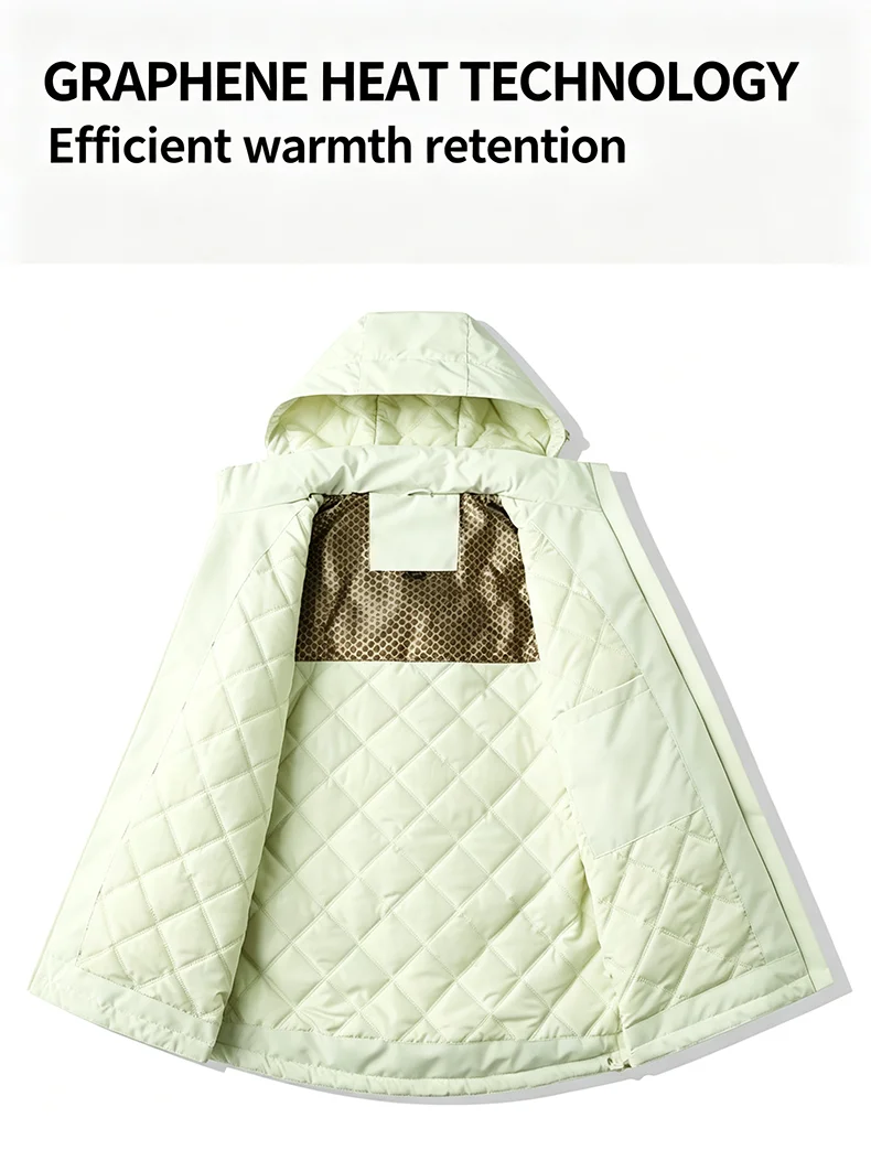 LNGXO Skianzug Herren Winter Thermisch Wasserdicht Winddicht Snowboardjacke Ski Klettern Wandern Baumwollgefütterte Snowboardbekleidung – Detail 5